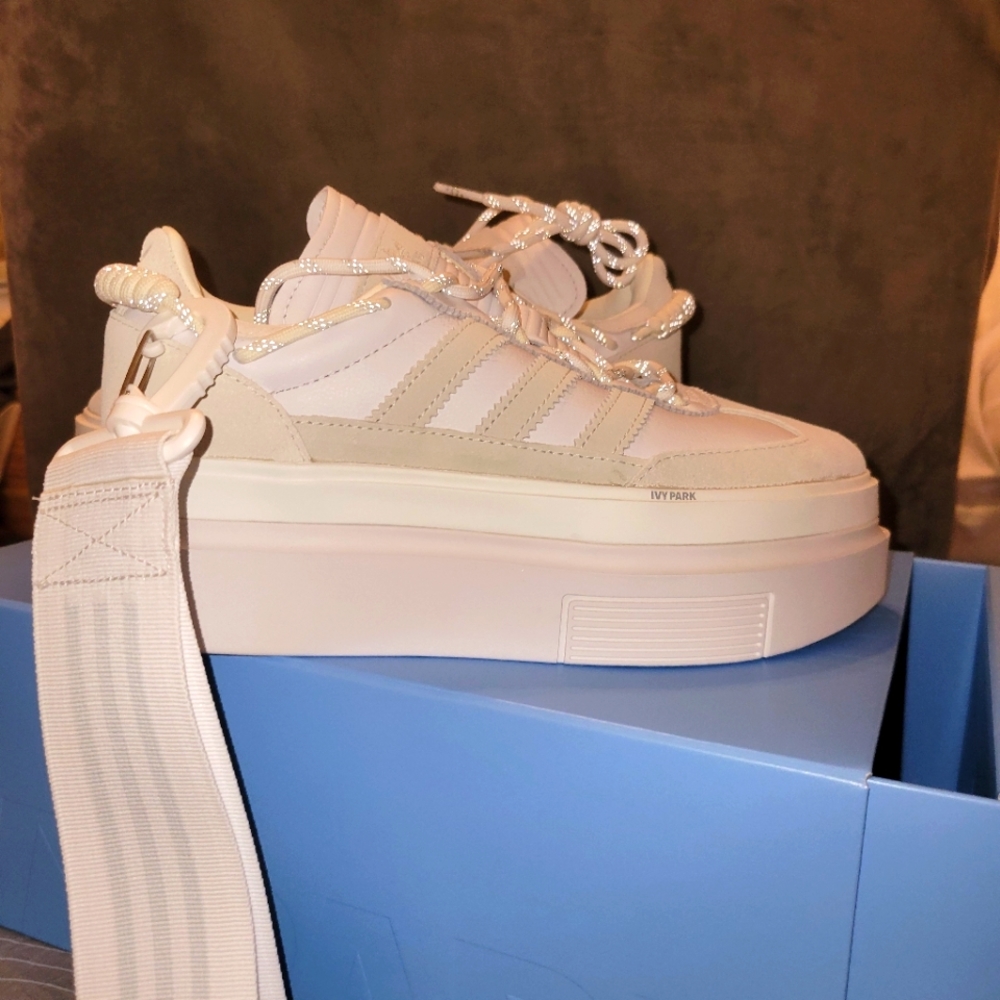 Ivy Park X Adidas Cloud white platform shoes 7